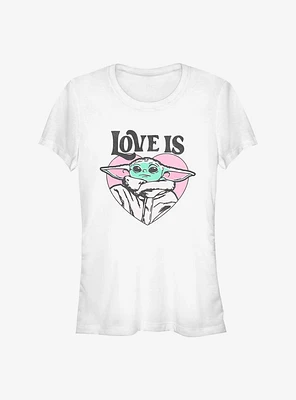 Star Wars The Mandalorian Valentine's Day Love Is Grogu Girls T-Shirt