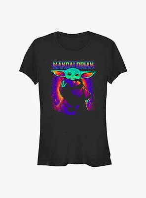 Star Wars The Mandalorian Neon Child Girls T-Shirt