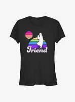 Star Wars The Mandalorian Rainbow Sunset Girls T-Shirt