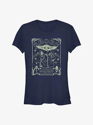 Star Wars The Mandalorian Starry Grogu Girls T-Shirt