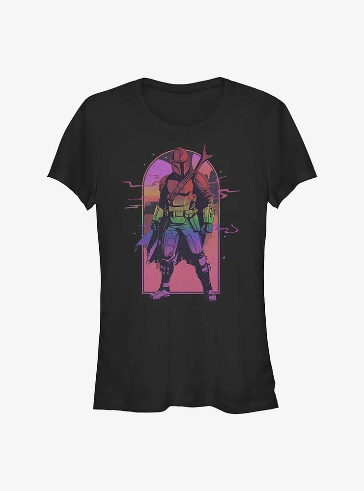 Star Wars The Mandalorian Sunset Spectacular Girls T-Shirt