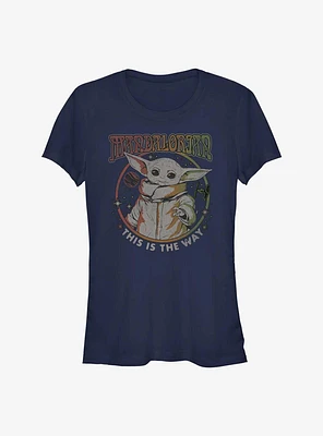 Star Wars The Mandalorian Rainbow Child Girls T-Shirt