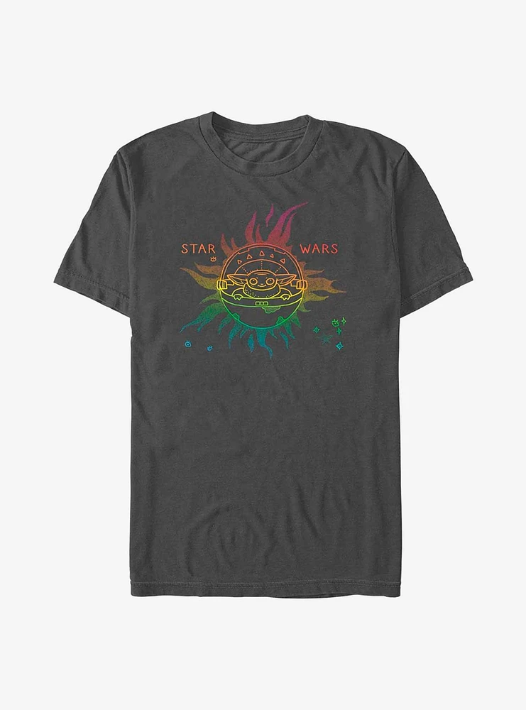 Star Wars The Mandalorian Celestial Sun Grogu T-Shirt