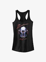 Star Wars The Mandalorian Helmet Chrome Girls Tank