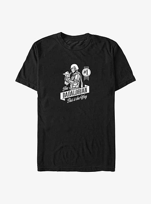 Star Wars The Mandalorian Father's Day Dad and Grogu T-Shirt