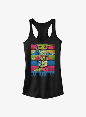 Star Wars The Mandalorian RGB Faces Girls Tank