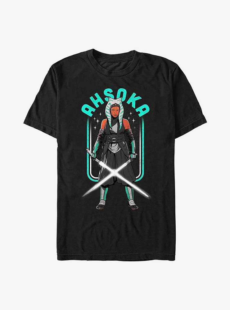 Star Wars The Mandalorian Ahsoka White Lightsabers T-Shirt