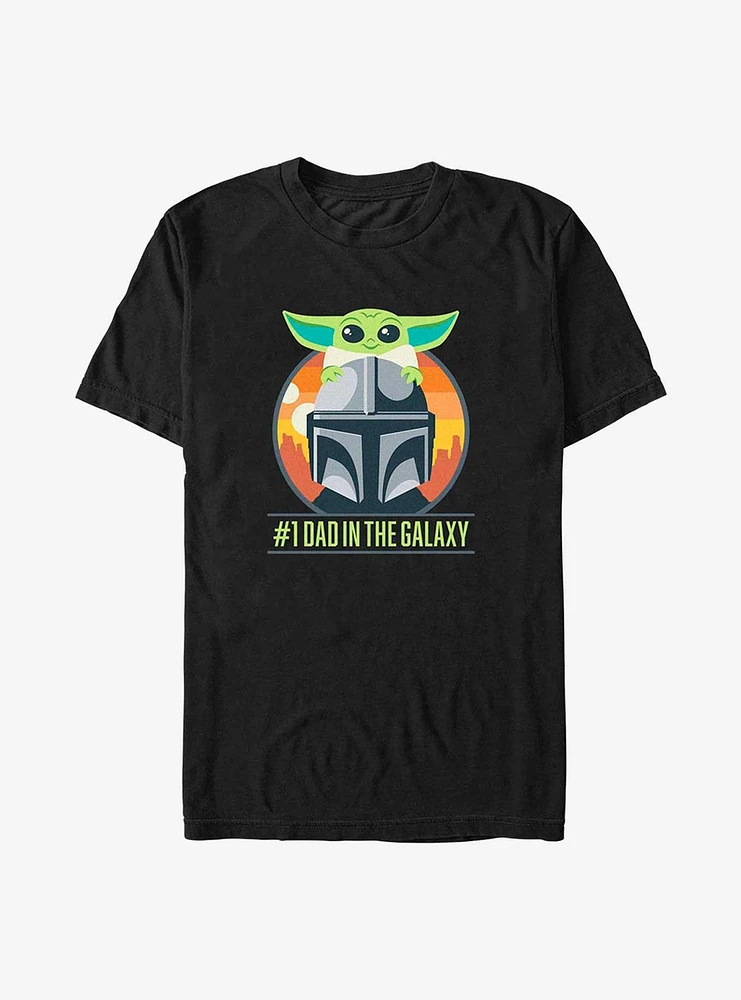 Star Wars The Mandalorian Father's Day Mando Piggy Back T-Shirt