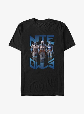 Star Wars The Mandalorian Nite Owls T-Shirt