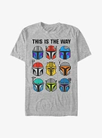 Star Wars The Mandalorian This Is Way Helmets T-Shirt