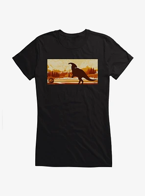 Jurassic World Dominion Parasaurolophus Look Back Girls T-Shirt