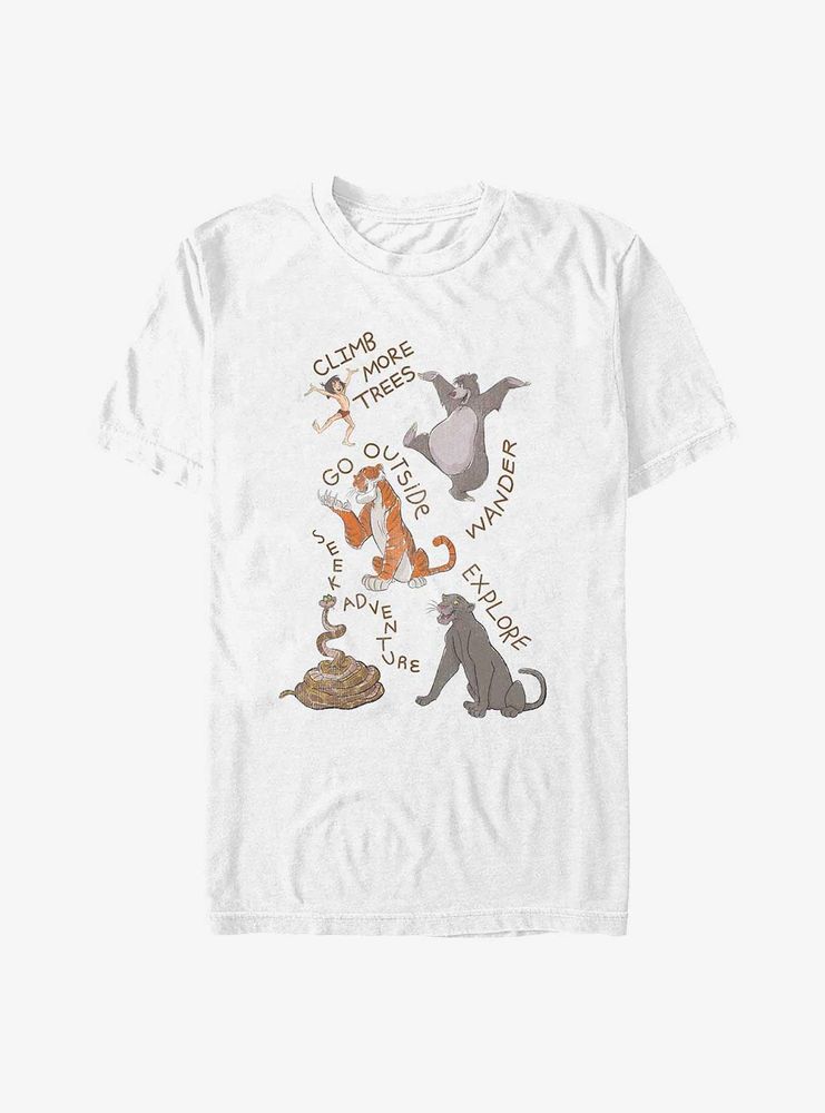 Disney The Jungle Book Jb Crayon Friends T-Shirt