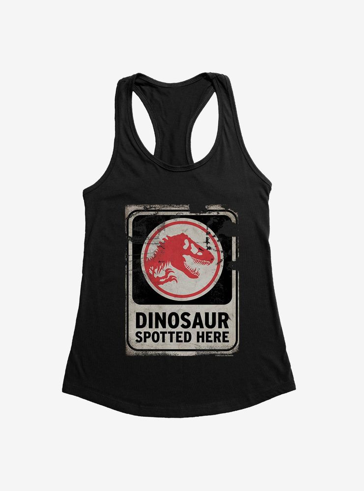 Jurassic World Dominion Dinosaur Spotted Here Womens Tank Top