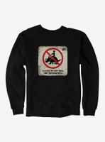 Jurassic World Dominion Do Not Ride Triceratops Sweatshirt