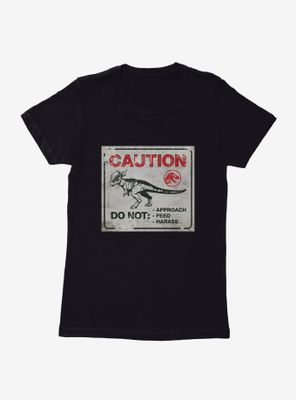 Jurassic World Dominion Caution Do Not Approach Womens T-Shirt