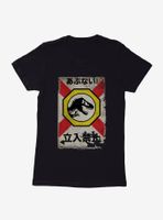 Jurassic World Dominion Dinosaur Sign Womens T-Shirt