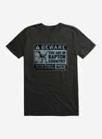 Jurassic World Dominion Beware Raptor Country T-Shirt