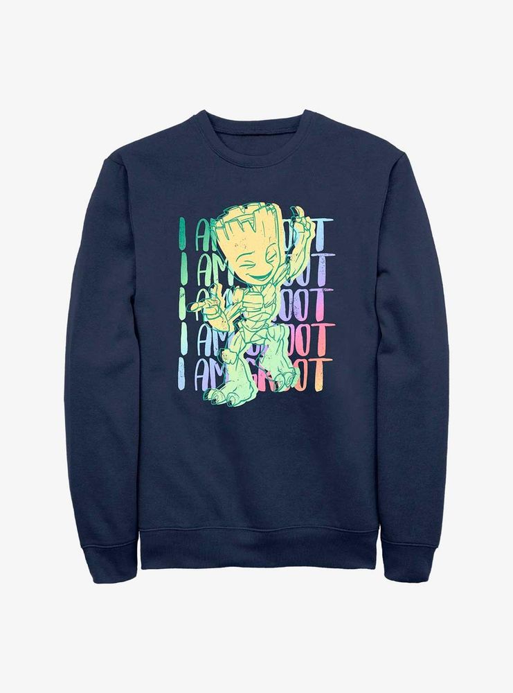 Marvel I Am Groot Color Stack Sweatshirt