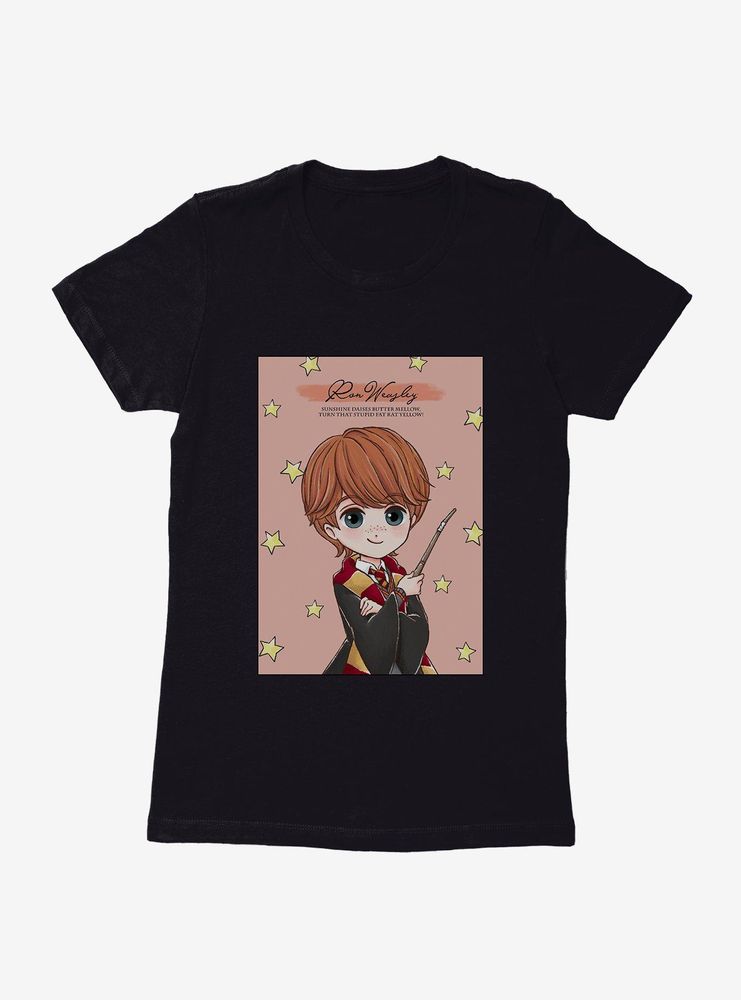 Harry Potter Stylized Ron Weasley Quote Womens T-Shirt