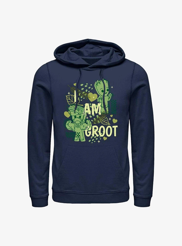 Marvel I Am Groot Leaf Heart Hoodie