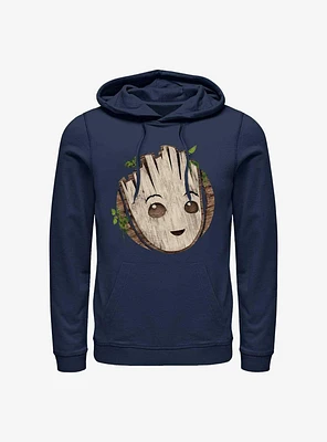 Marvel I Am Groot Wooden Badge Hoodie