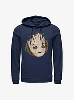 Marvel I Am Groot Wooden Badge Hoodie