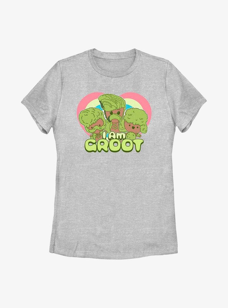 Marvel I Am Groot Hearts Trio Womens T-Shirt