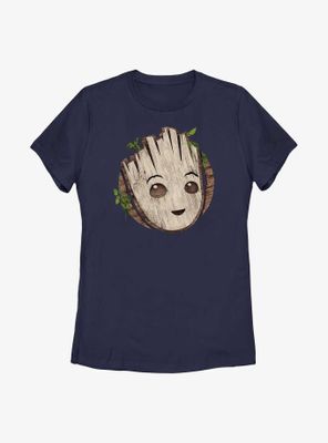 Marvel I Am Groot Wooden Badge Womens T-Shirt