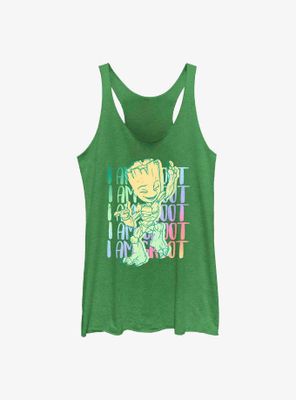 Marvel I Am Groot Color Stack Womens Tank Top