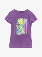 Marvel I Am Groot Color Stack Youth Girls T-Shirt