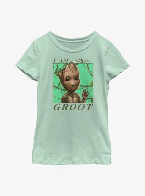 Marvel I Am Groot Jungle Vibes Youth Girls T-Shirt