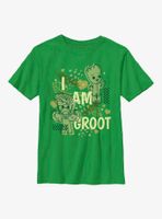 Marvel I Am Groot Leaf Heart Youth T-Shirt