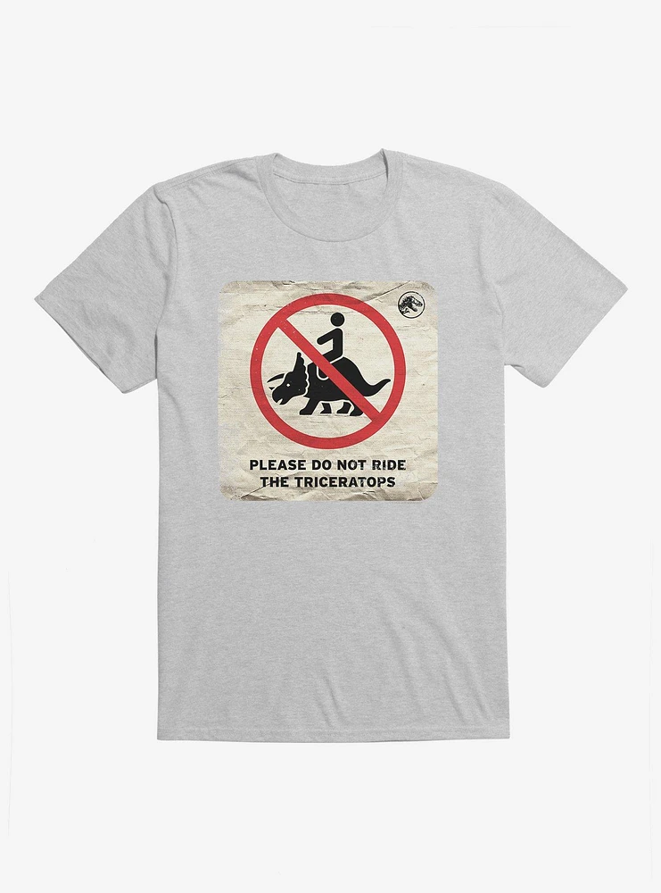 Jurassic World Dominion Do Not Ride Triceratops T-Shirt