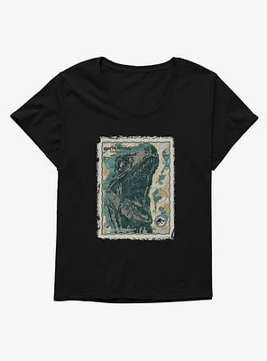 Jurassic World Dominion Sierra Nevada Mountains Map Girls T-Shirt Plus