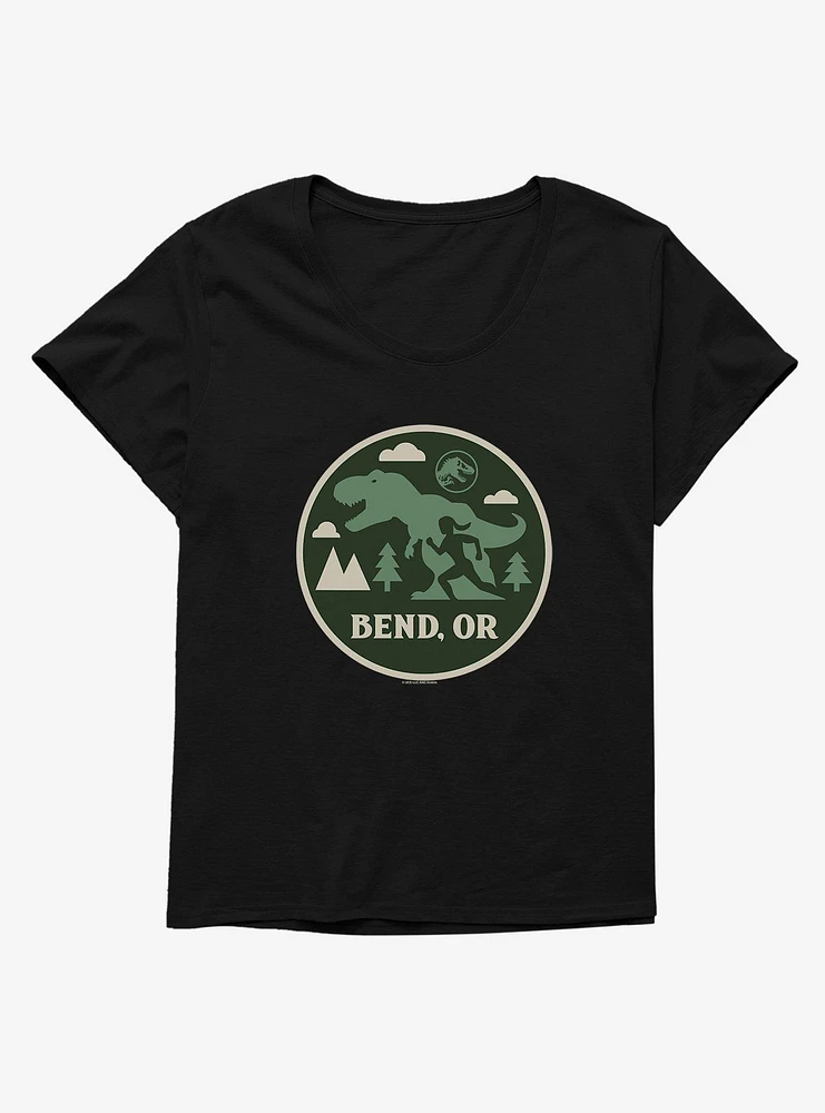 Jurassic World Dominion T-Rex Badge Girls T-Shirt Plus