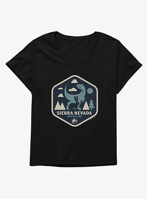 Jurassic World Dominion Velociraptor Badge Girls T-Shirt Plus