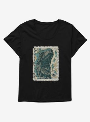 Jurassic World Dominion Sierra Nevada Mountains Map Womens T-Shirt Plus