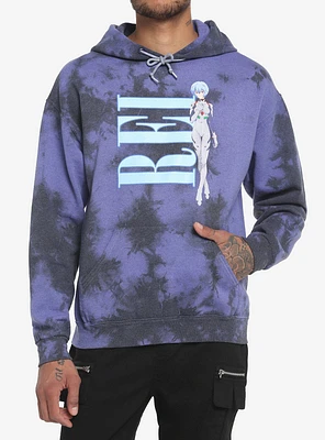 Neon Genesis Evangelion Rei Ayanami Tie-Dye Hoodie