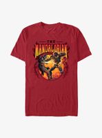 Star Wars The Mandalorian Flames T-Shirt