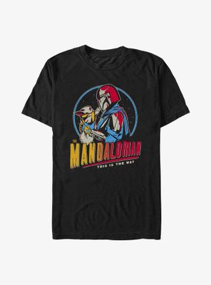 Star Wars The Mandalorian Dark Rainbow T-Shirt