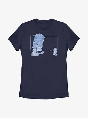 Star Wars The Mandalorian Child R2 Vintage Womens T-Shirt
