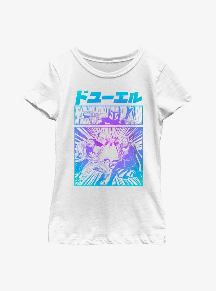 Star Wars The Mandalorian Duel Youth Girls T-Shirt