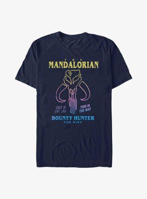 Star Wars The Mandalorian Symbol Drawn T-Shirt