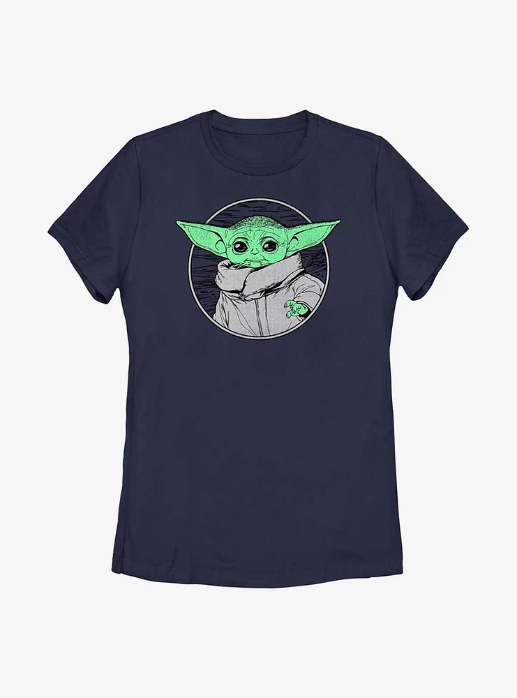 Star Wars The Mandalorian Child Force Womens T-Shirt