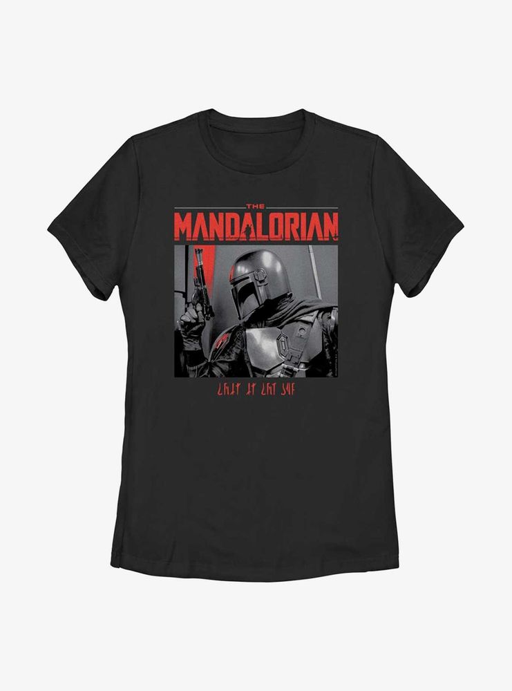 Star Wars The Mandalorian Code Red Womens T-Shirt