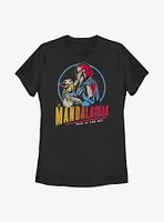 Star Wars The Mandalorian Dark Rainbow Womens T-Shirt