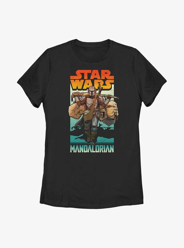 Star Wars The Mandalorian On Foot Womens T-Shirt