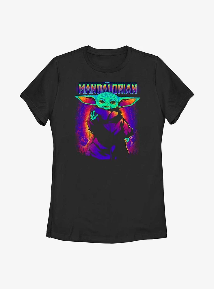 Star Wars The Mandalorian Neon Primary Child Womens T-Shirt