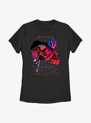 Star Wars The Mandalorian Night Ranger Womens T-Shirt