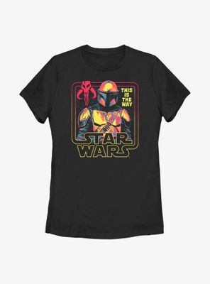 Star Wars The Mandalorian Protector Womens T-Shirt